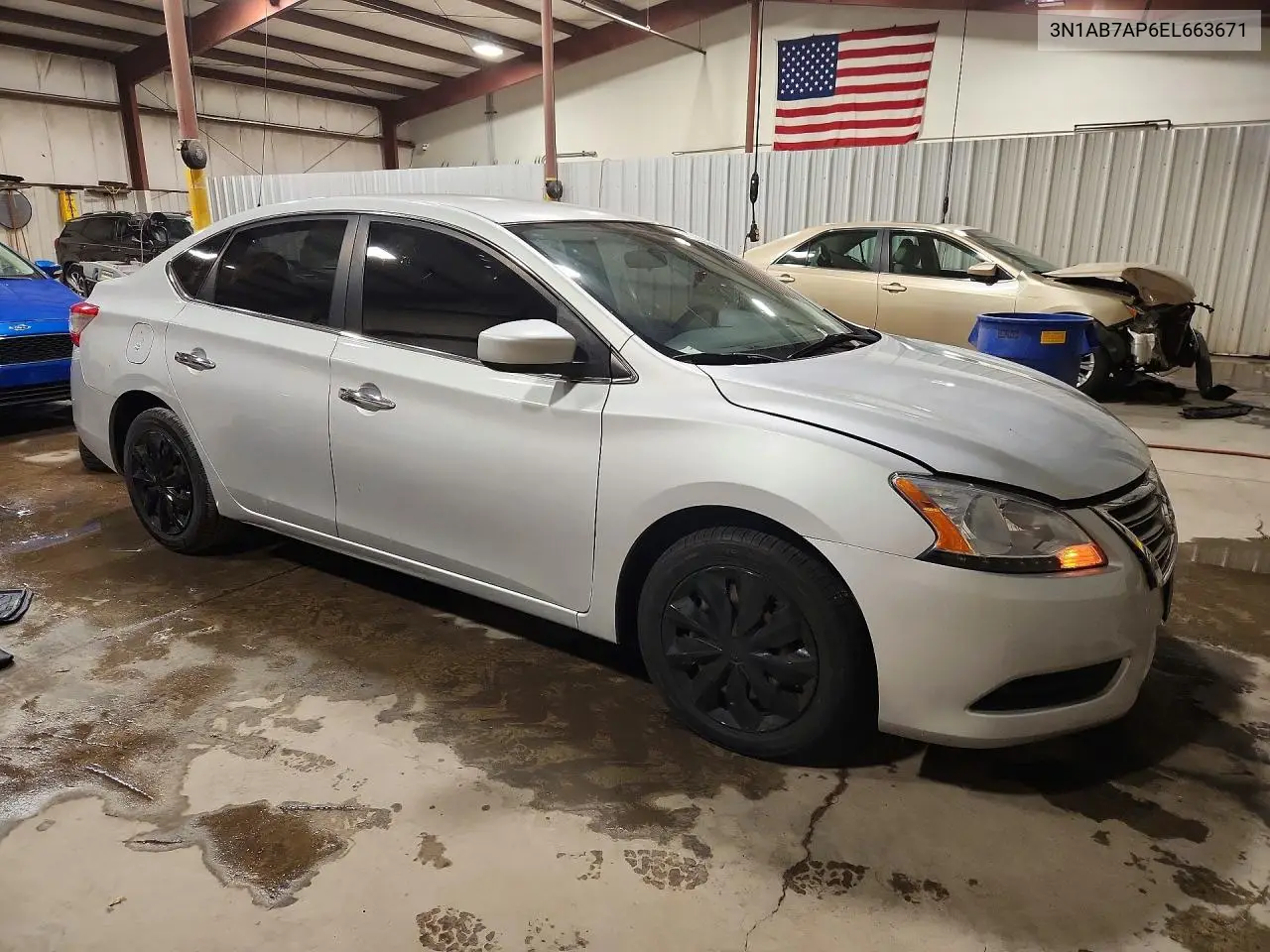 2014 NISSAN SENTRA VIN 3N1AB7AP6EL663671 — фото 4