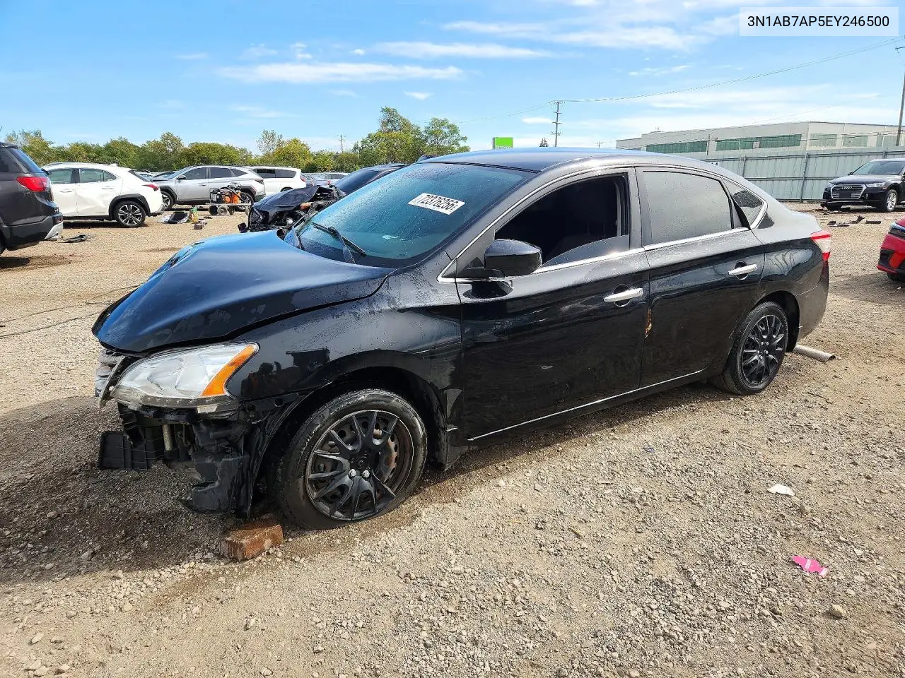NISSAN SENTRA 2014, VIN 3N1AB7AP5EY246500