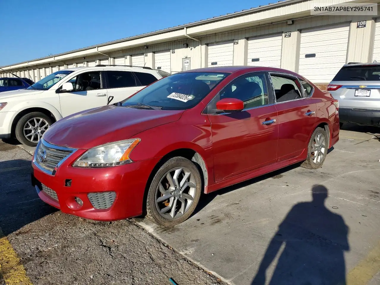 NISSAN SENTRA 2014, VIN 3N1AB7AP8EY295741