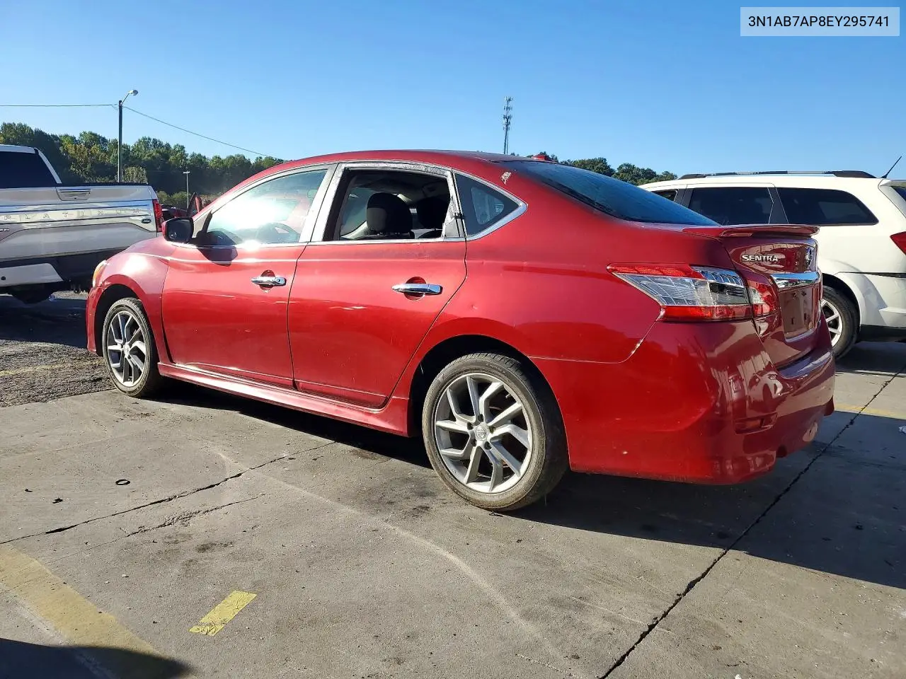 2014 NISSAN SENTRA VIN 3N1AB7AP8EY295741 — фото 2