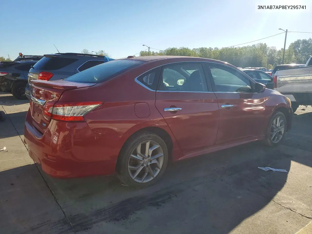 2014 NISSAN SENTRA VIN 3N1AB7AP8EY295741 — фото 3