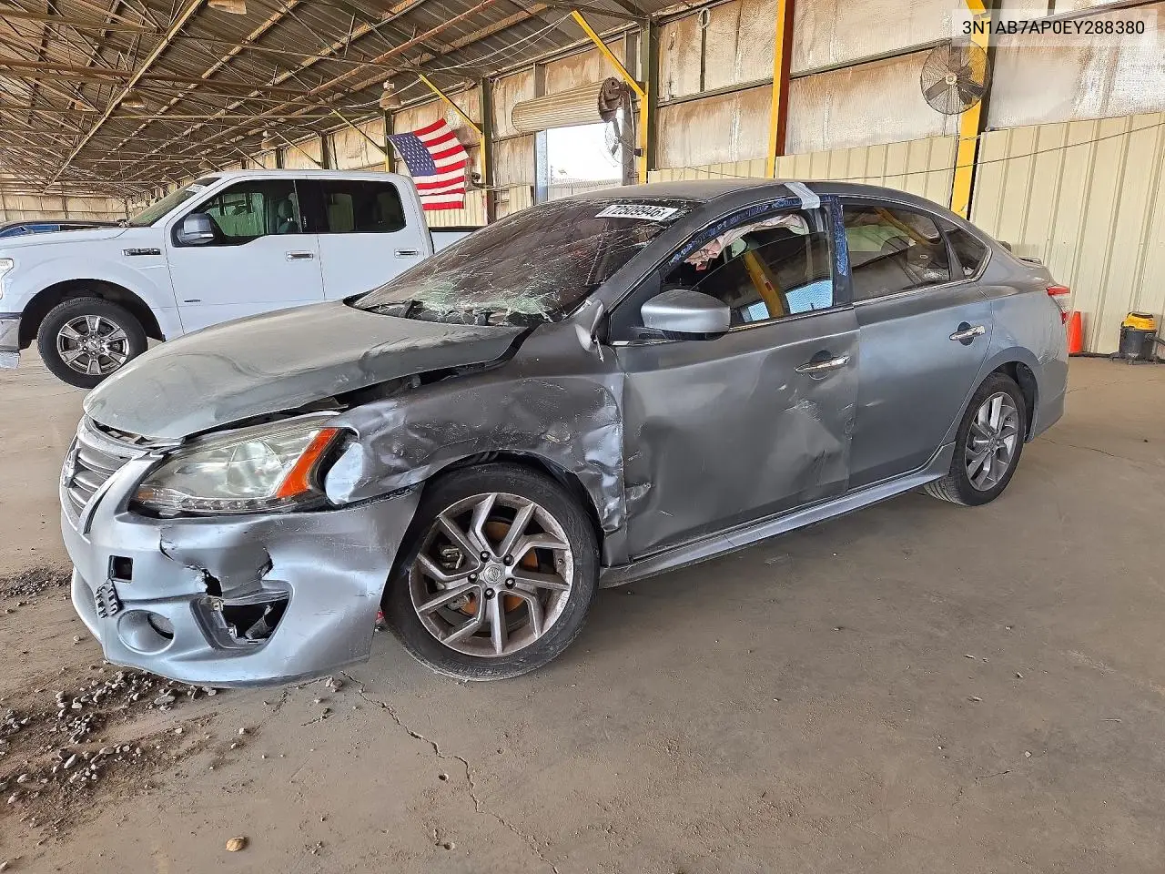 NISSAN SENTRA 2014, VIN 3N1AB7AP0EY288380
