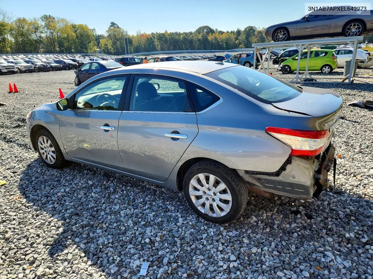 2014 NISSAN SENTRA VIN 3N1AB7APXEL642273 — фото 2