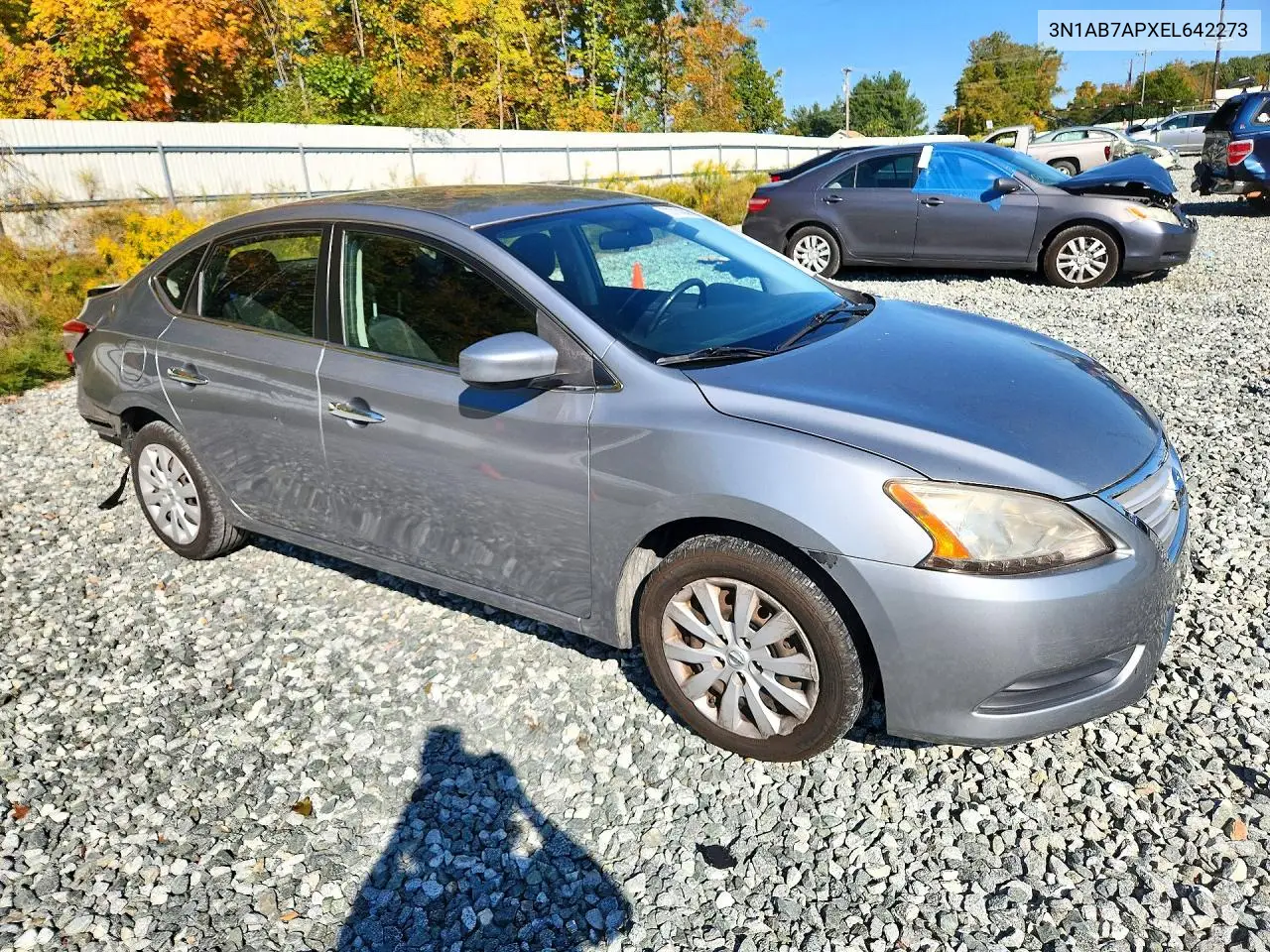 2014 NISSAN SENTRA VIN 3N1AB7APXEL642273 — фото 4