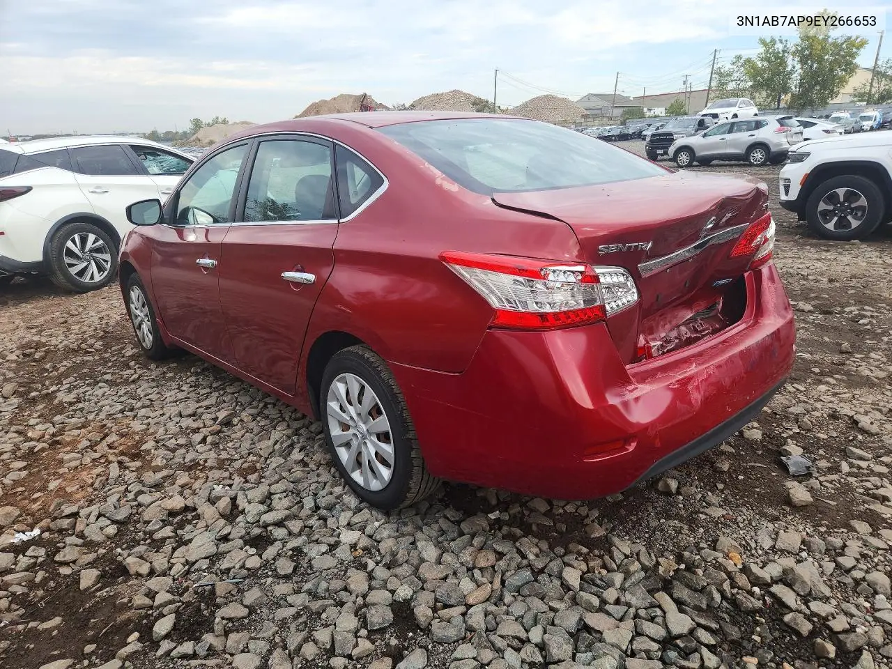 2014 NISSAN SENTRA VIN 3N1AB7AP9EY266653 — фото 2