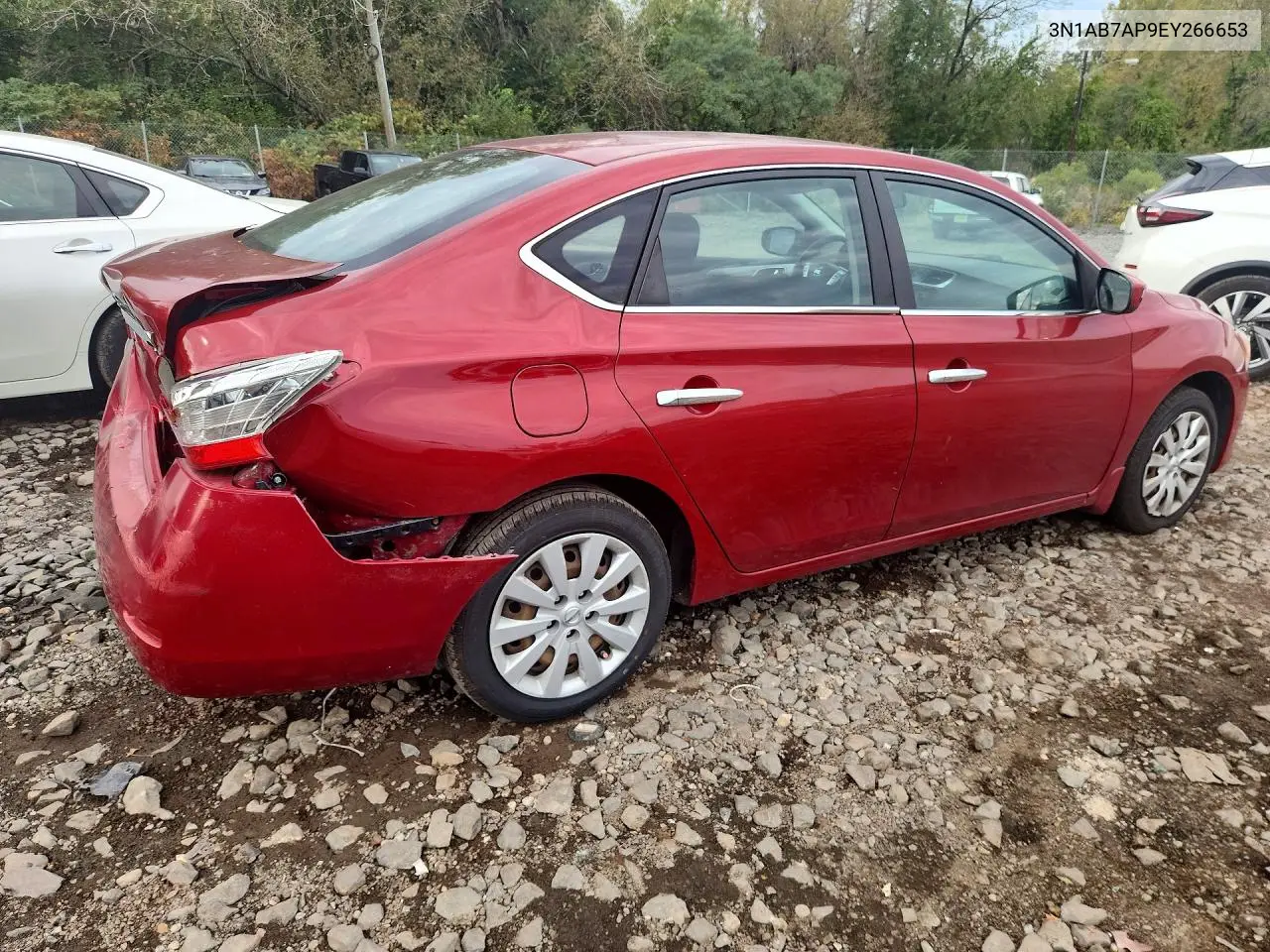 2014 NISSAN SENTRA VIN 3N1AB7AP9EY266653 — фото 3