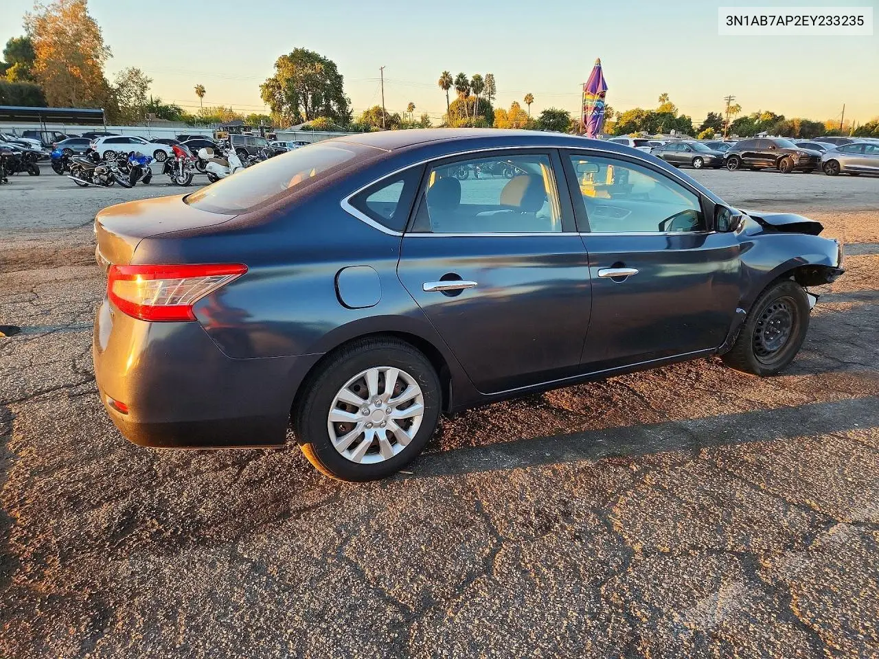 2014 NISSAN SENTRA VIN 3N1AB7AP2EY233235 — фото 3