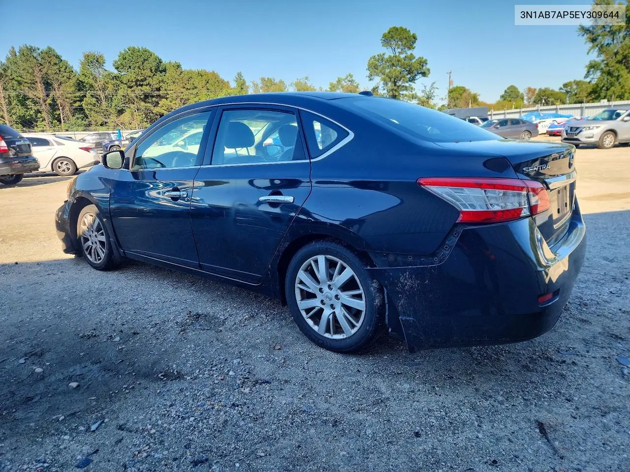 2014 NISSAN SENTRA VIN 3N1AB7AP5EY309644 — фото 2