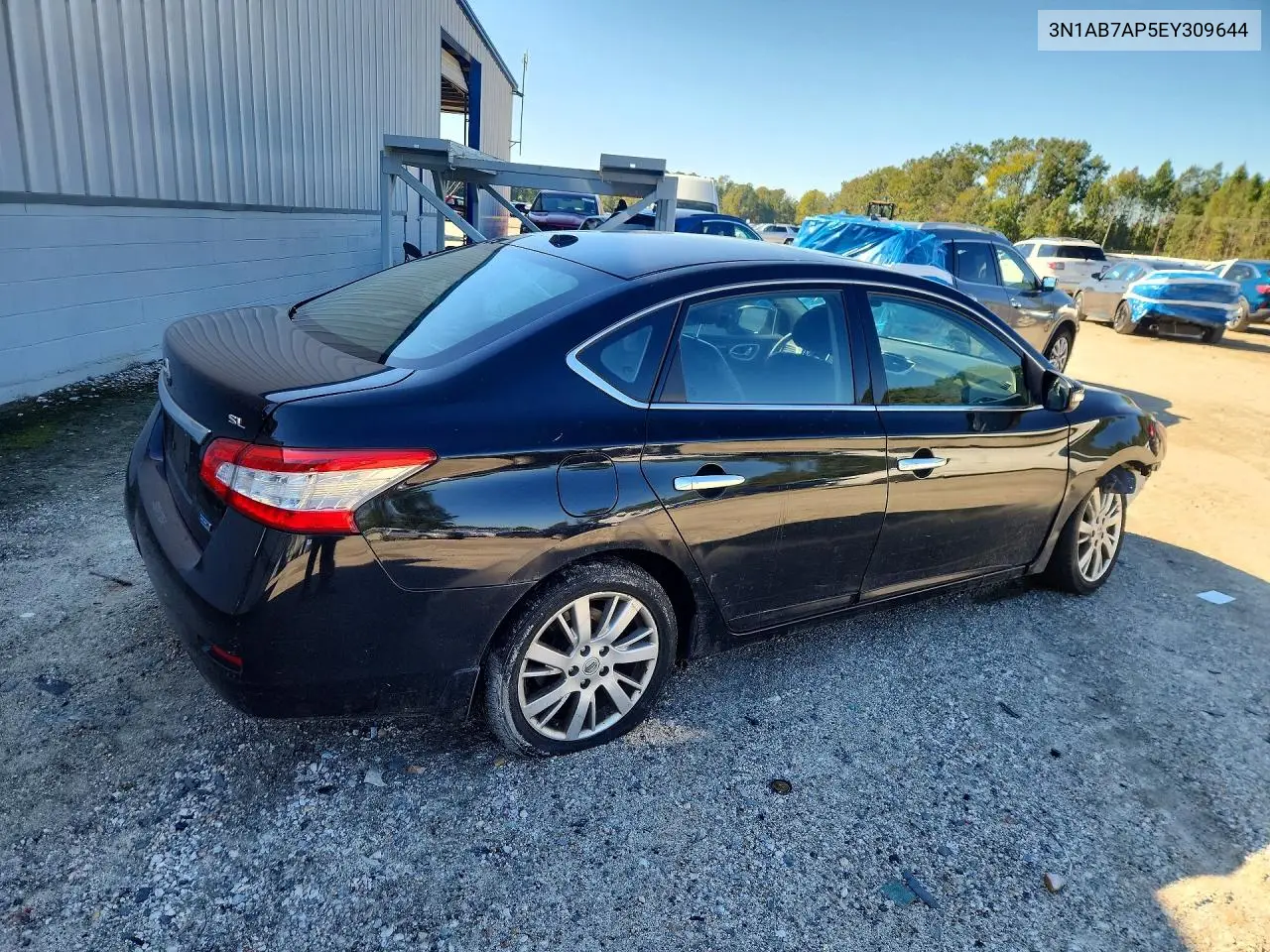2014 NISSAN SENTRA VIN 3N1AB7AP5EY309644 — фото 3