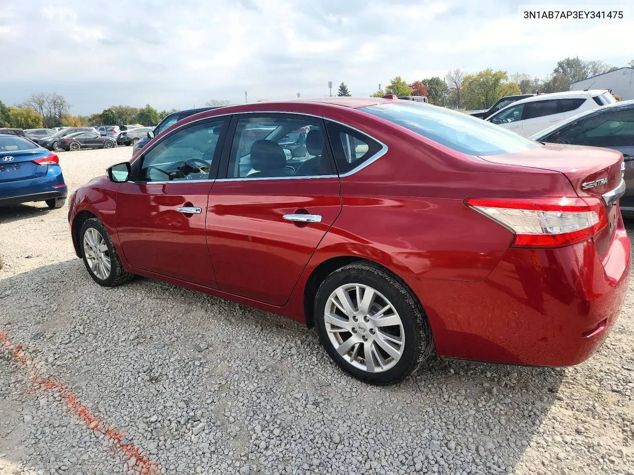 2014 NISSAN SENTRA VIN 3N1AB7AP3EY341475 — фото 2