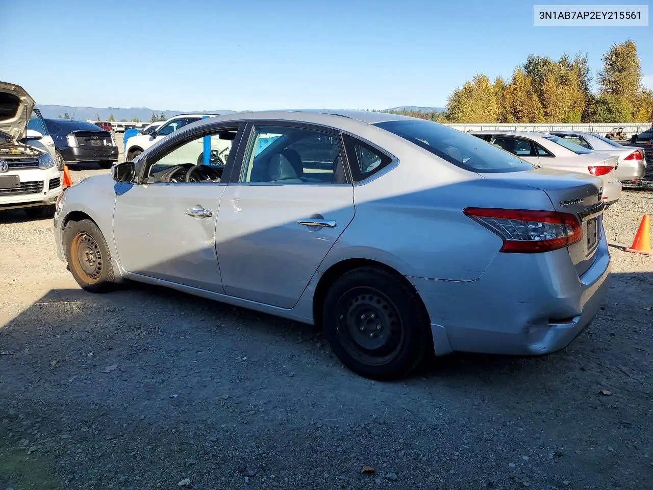 2014 NISSAN SENTRA VIN 3N1AB7AP2EY215561 — фото 2