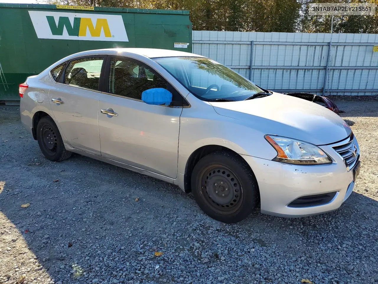 2014 NISSAN SENTRA VIN 3N1AB7AP2EY215561 — фото 4