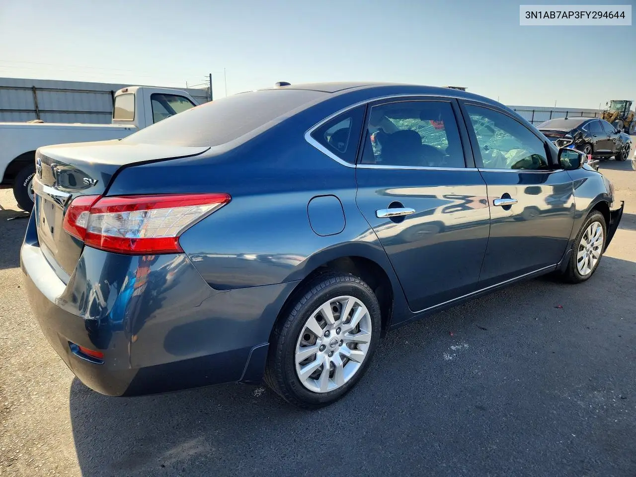 2015 NISSAN SENTRA VIN 3N1AB7AP3FY294644 — фото 3