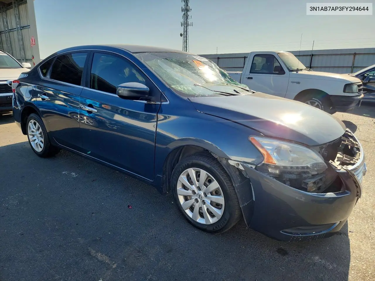 2015 NISSAN SENTRA VIN 3N1AB7AP3FY294644 — фото 4