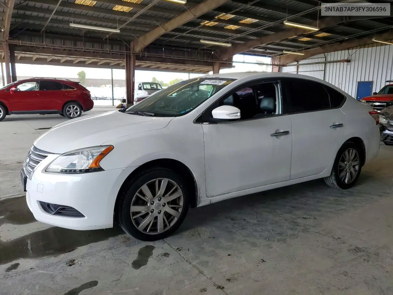 NISSAN SENTRA 2015, VIN 3N1AB7AP3FY306596
