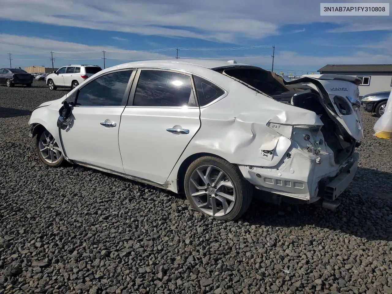 2015 NISSAN SENTRA VIN 3N1AB7AP1FY310808 — фото 2