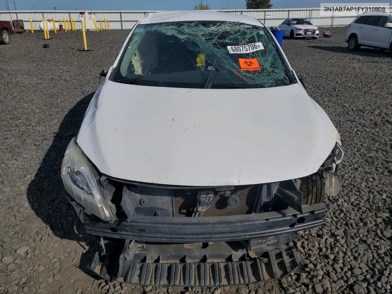2015 NISSAN SENTRA VIN 3N1AB7AP1FY310808 — фото 5