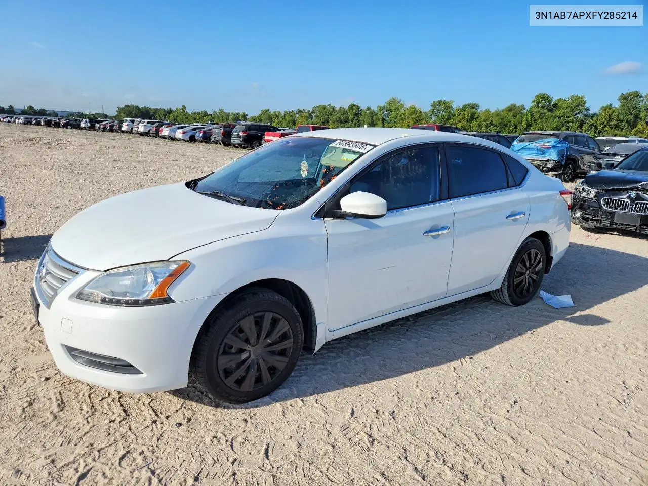 NISSAN SENTRA 2015, VIN 3N1AB7APXFY285214