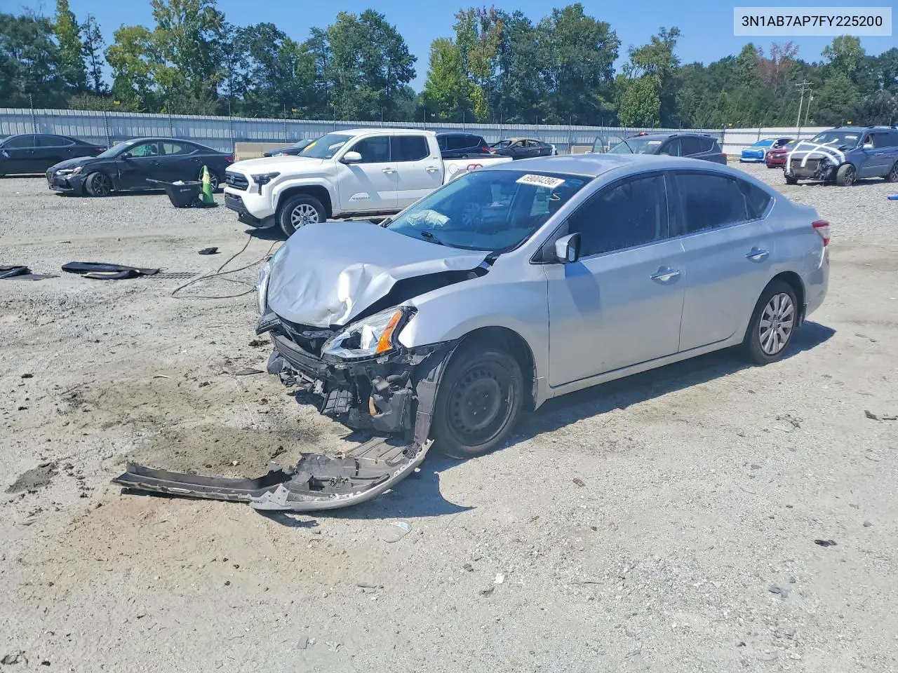 NISSAN SENTRA 2015, VIN 3N1AB7AP7FY225200
