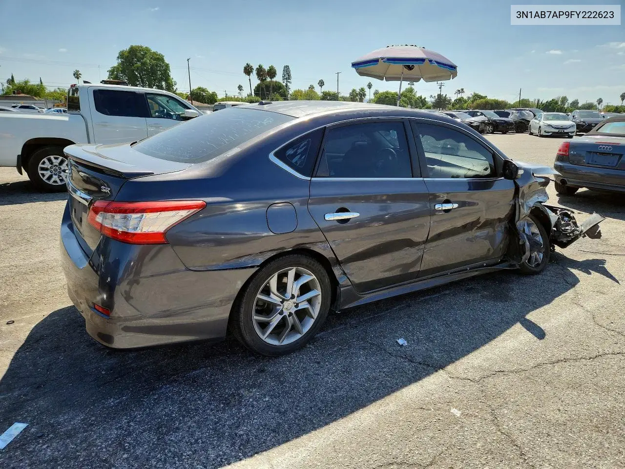 2015 NISSAN SENTRA VIN 3N1AB7AP9FY222623 — фото 3