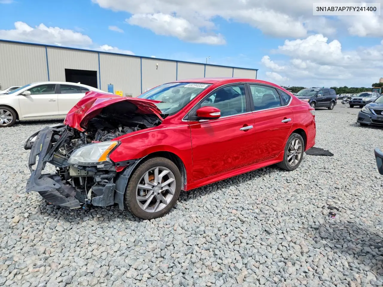 NISSAN SENTRA 2015, VIN 3N1AB7AP7FY241400