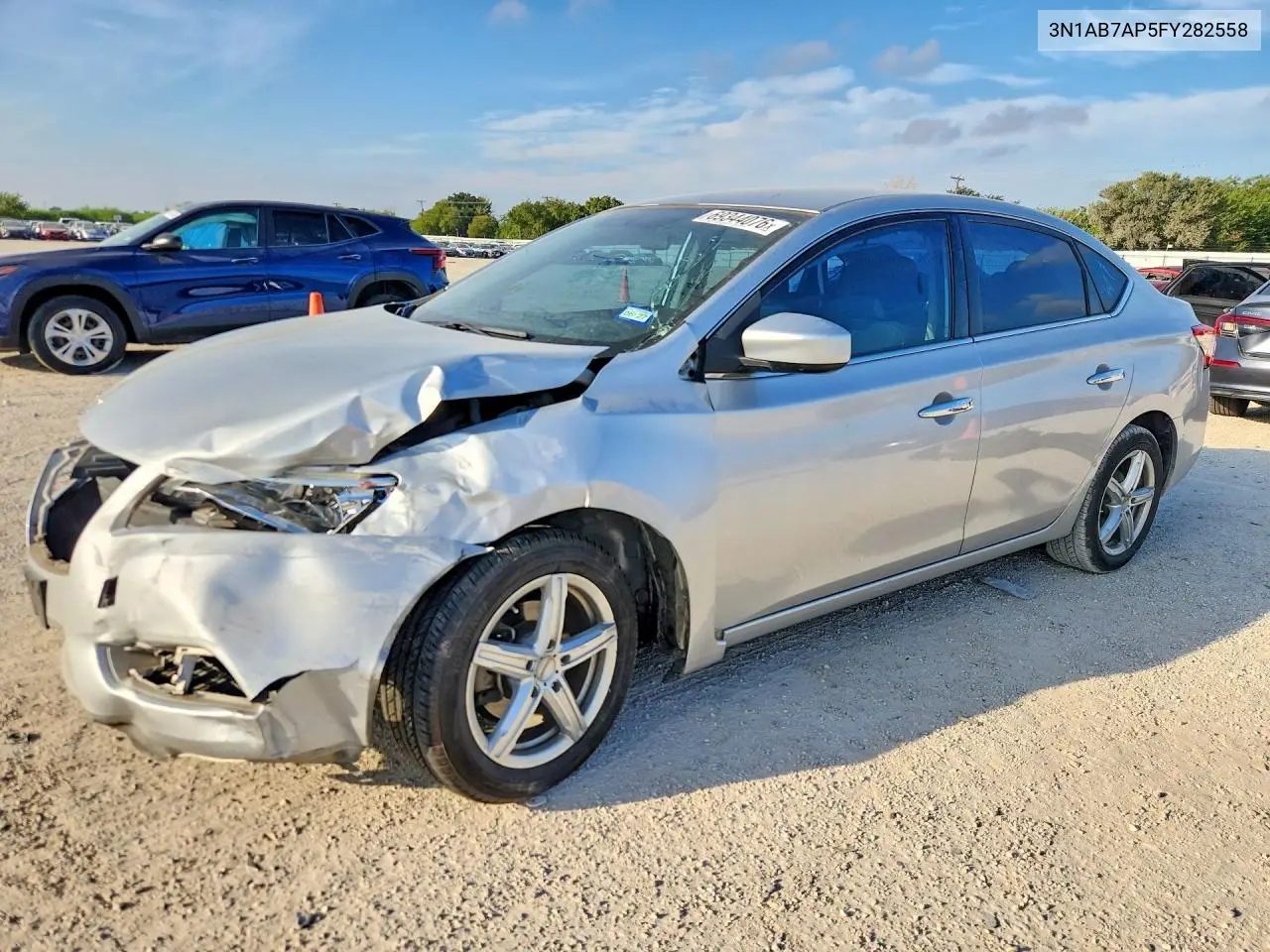 NISSAN SENTRA 2015, VIN 3N1AB7AP5FY282558