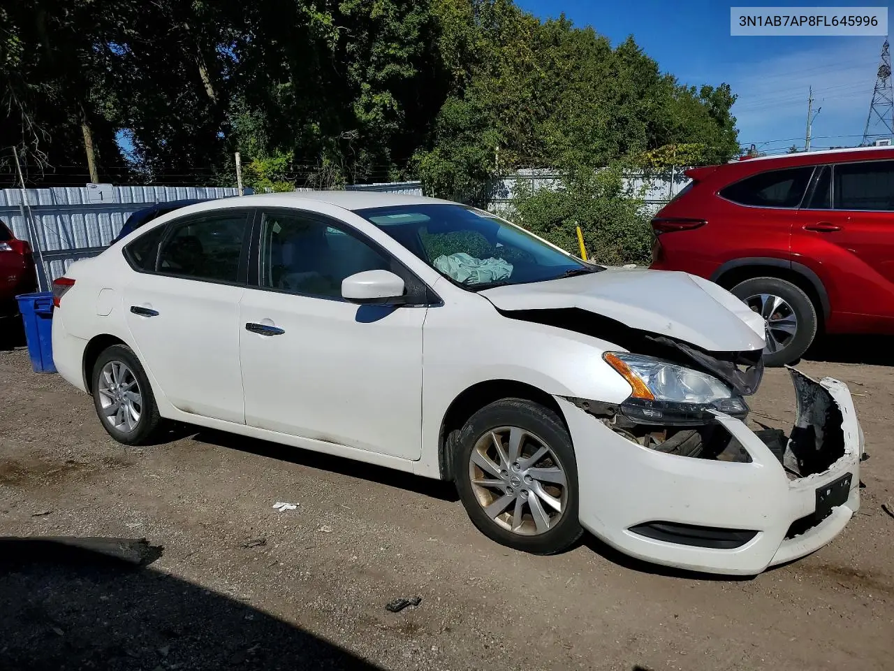 2015 NISSAN SENTRA VIN 3N1AB7AP8FL645996 — фото 4