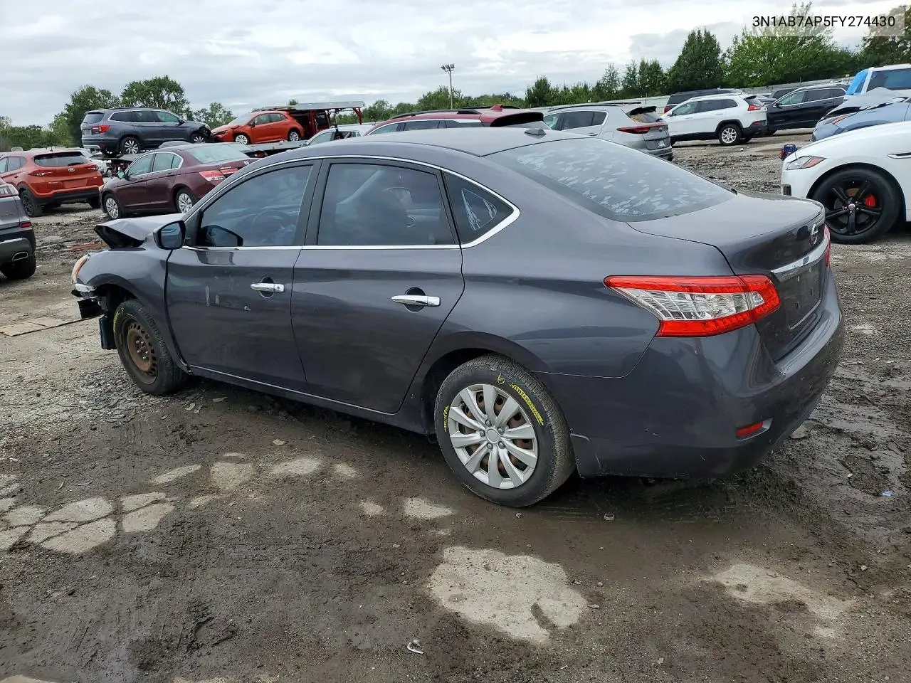 2015 NISSAN SENTRA VIN 3N1AB7AP5FY274430 — фото 2