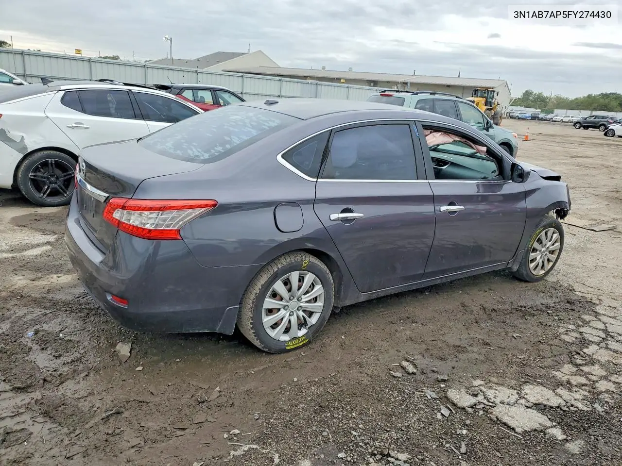 2015 NISSAN SENTRA VIN 3N1AB7AP5FY274430 — фото 3