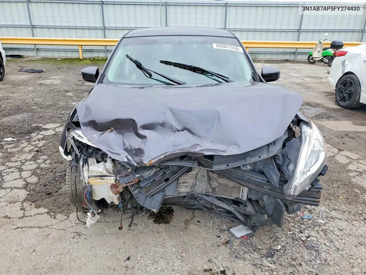 2015 NISSAN SENTRA VIN 3N1AB7AP5FY274430 — фото 5