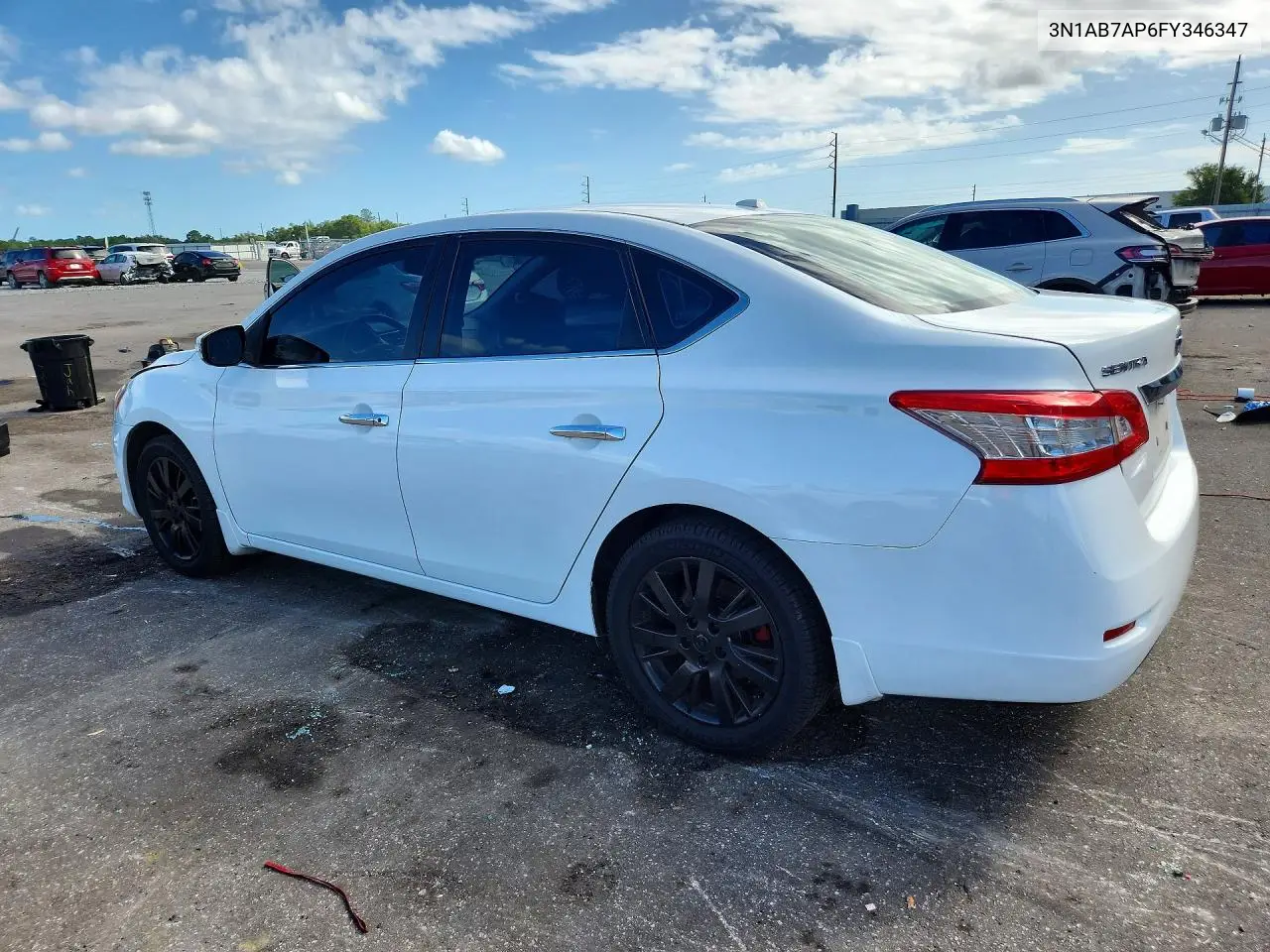 2015 NISSAN SENTRA VIN 3N1AB7AP6FY346347 — фото 2