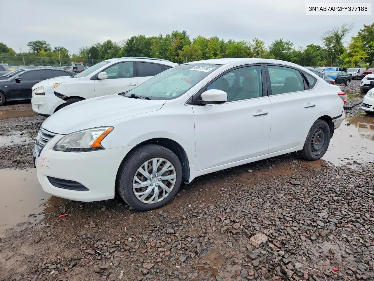 NISSAN SENTRA 2015, VIN 3N1AB7AP2FY377188