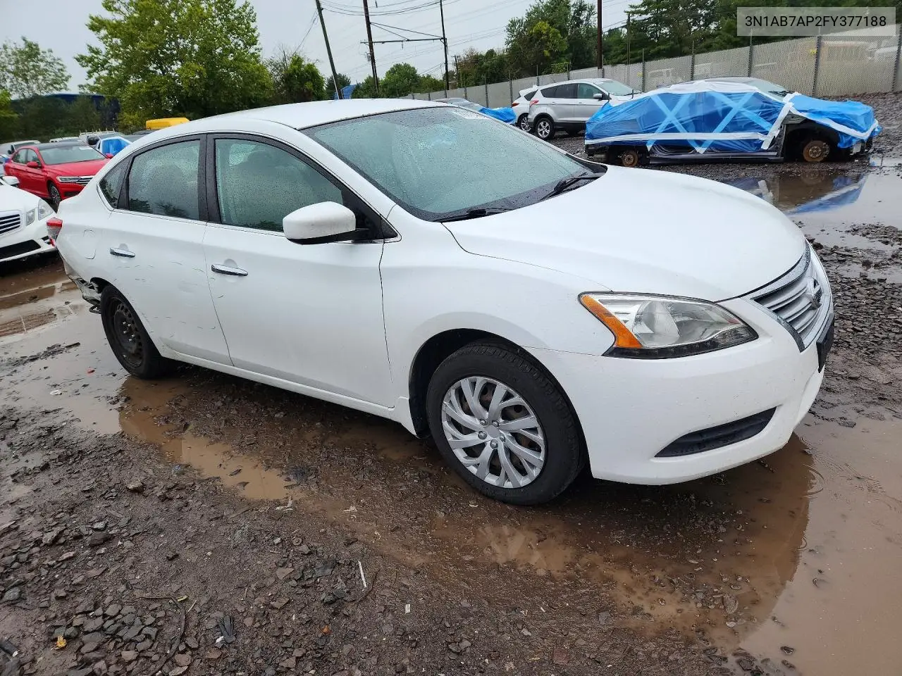 2015 NISSAN SENTRA VIN 3N1AB7AP2FY377188 — фото 4