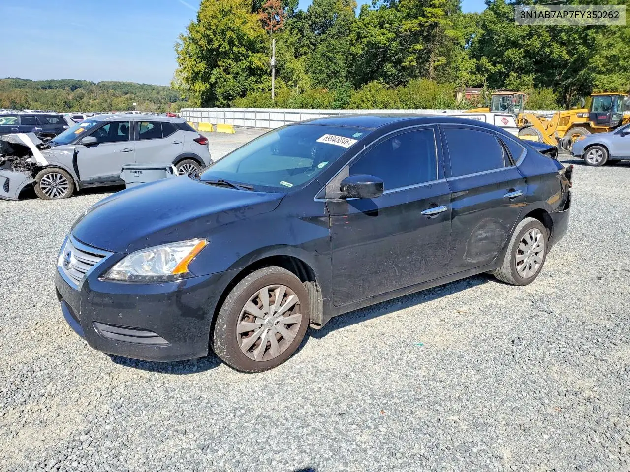 NISSAN SENTRA 2015, VIN 3N1AB7AP7FY350262