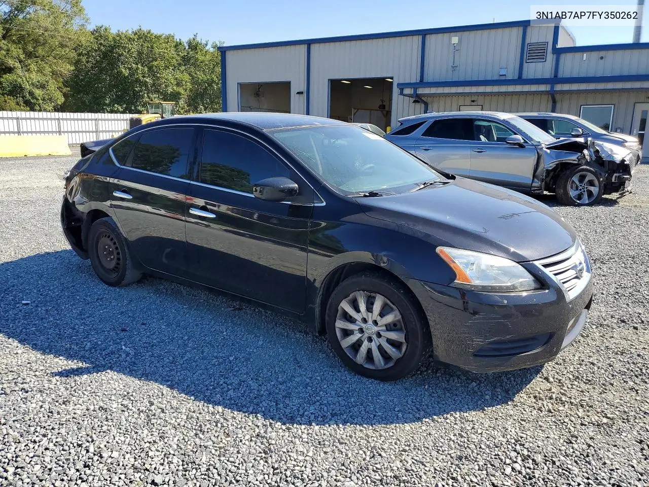 2015 NISSAN SENTRA VIN 3N1AB7AP7FY350262 — фото 4