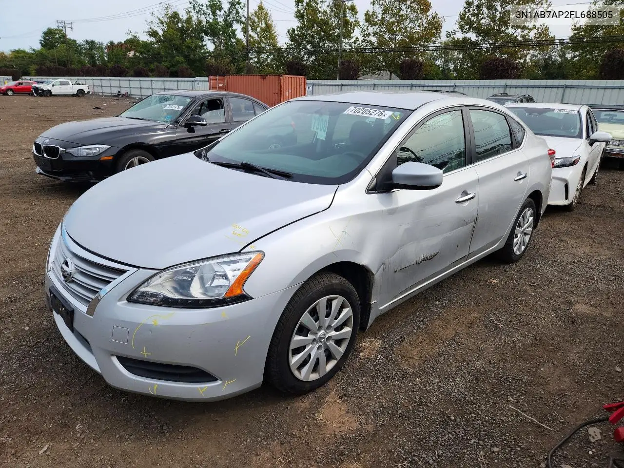 NISSAN SENTRA 2015, VIN 3N1AB7AP2FL688505