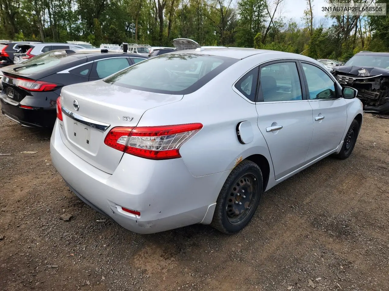 2015 NISSAN SENTRA VIN 3N1AB7AP2FL688505 — фото 3
