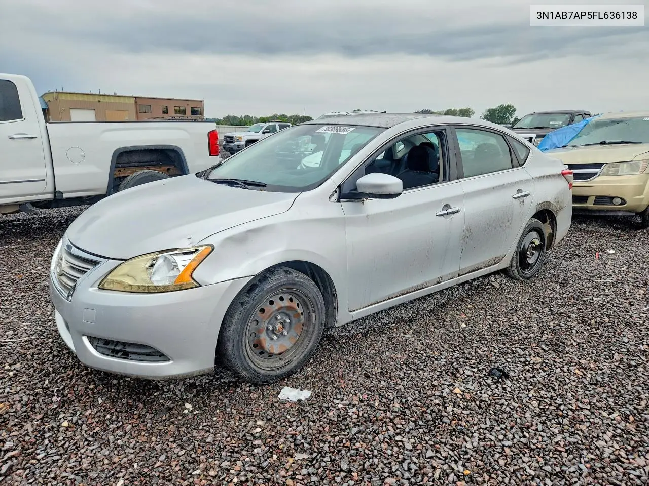 NISSAN SENTRA 2015, VIN 3N1AB7AP5FL636138