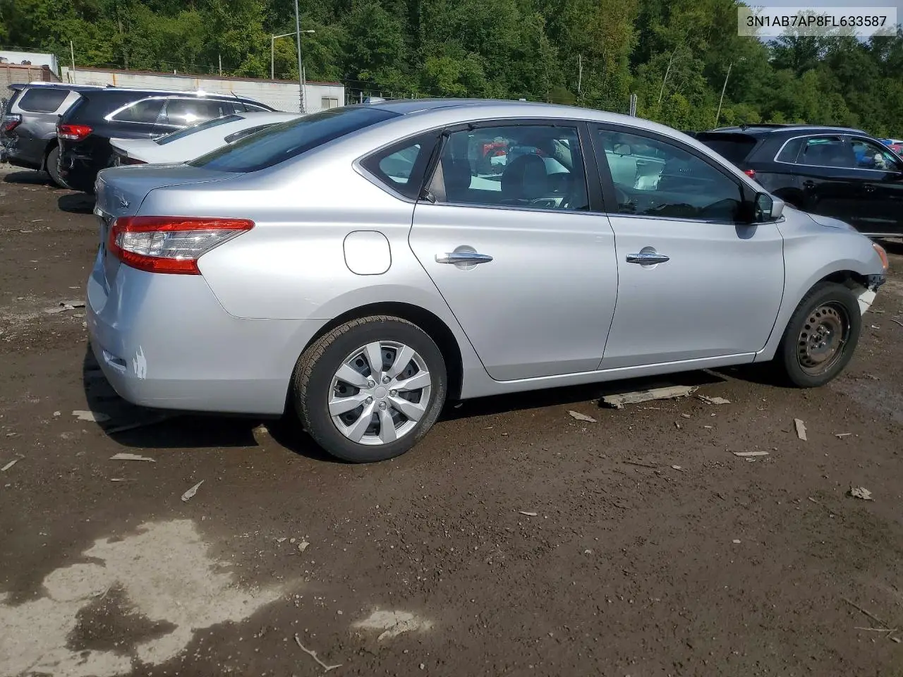 2015 NISSAN SENTRA VIN 3N1AB7AP8FL633587 — фото 3