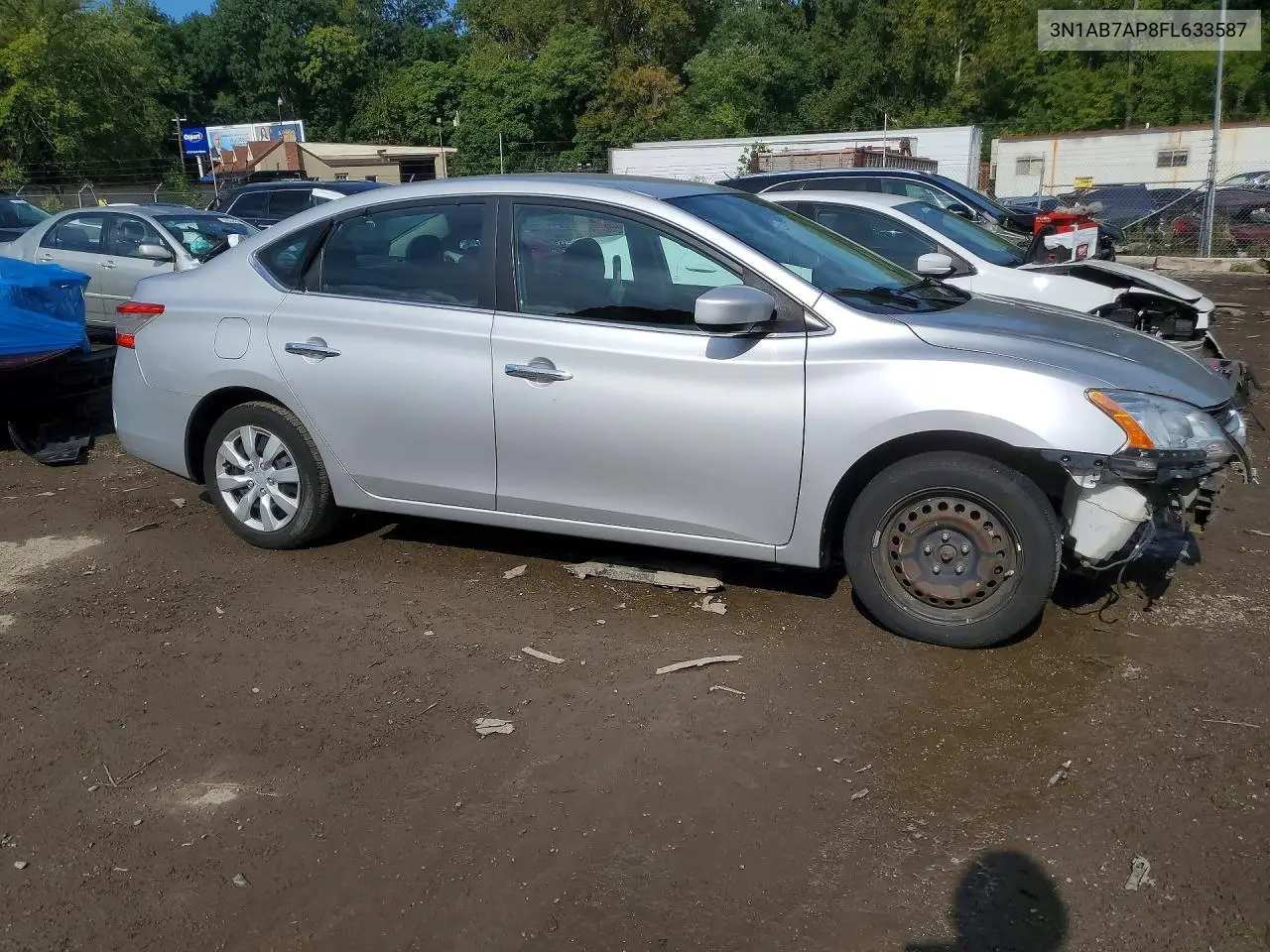 2015 NISSAN SENTRA VIN 3N1AB7AP8FL633587 — фото 4