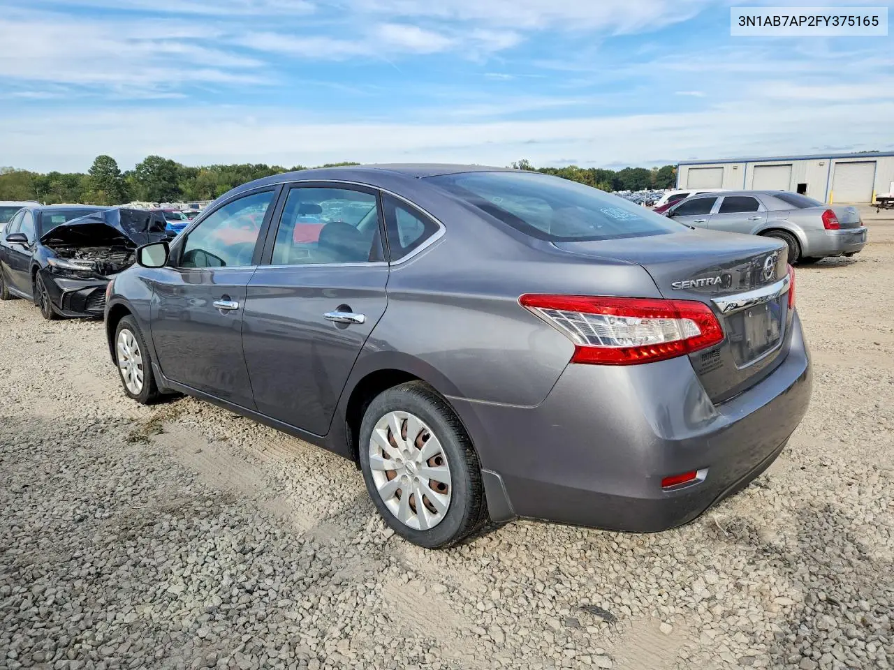 2015 NISSAN SENTRA VIN 3N1AB7AP2FY375165 — фото 2