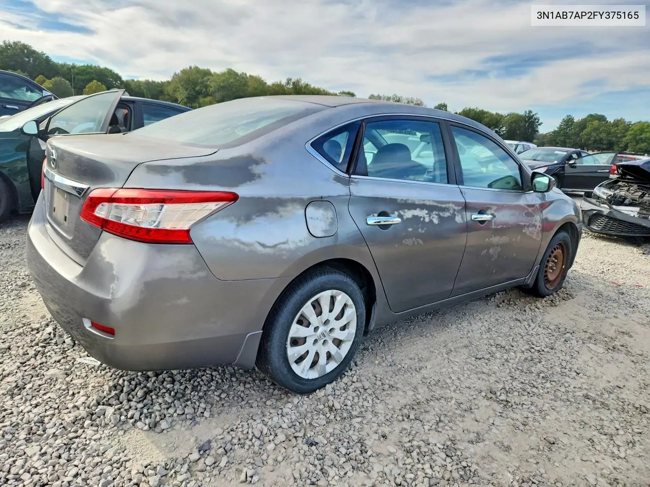 2015 NISSAN SENTRA VIN 3N1AB7AP2FY375165 — фото 3