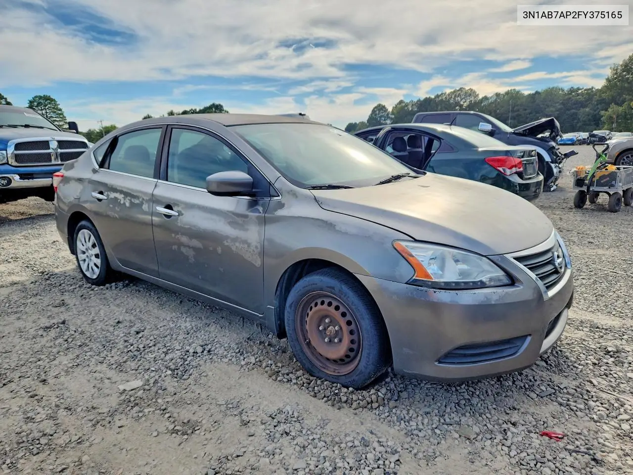 2015 NISSAN SENTRA VIN 3N1AB7AP2FY375165 — фото 4