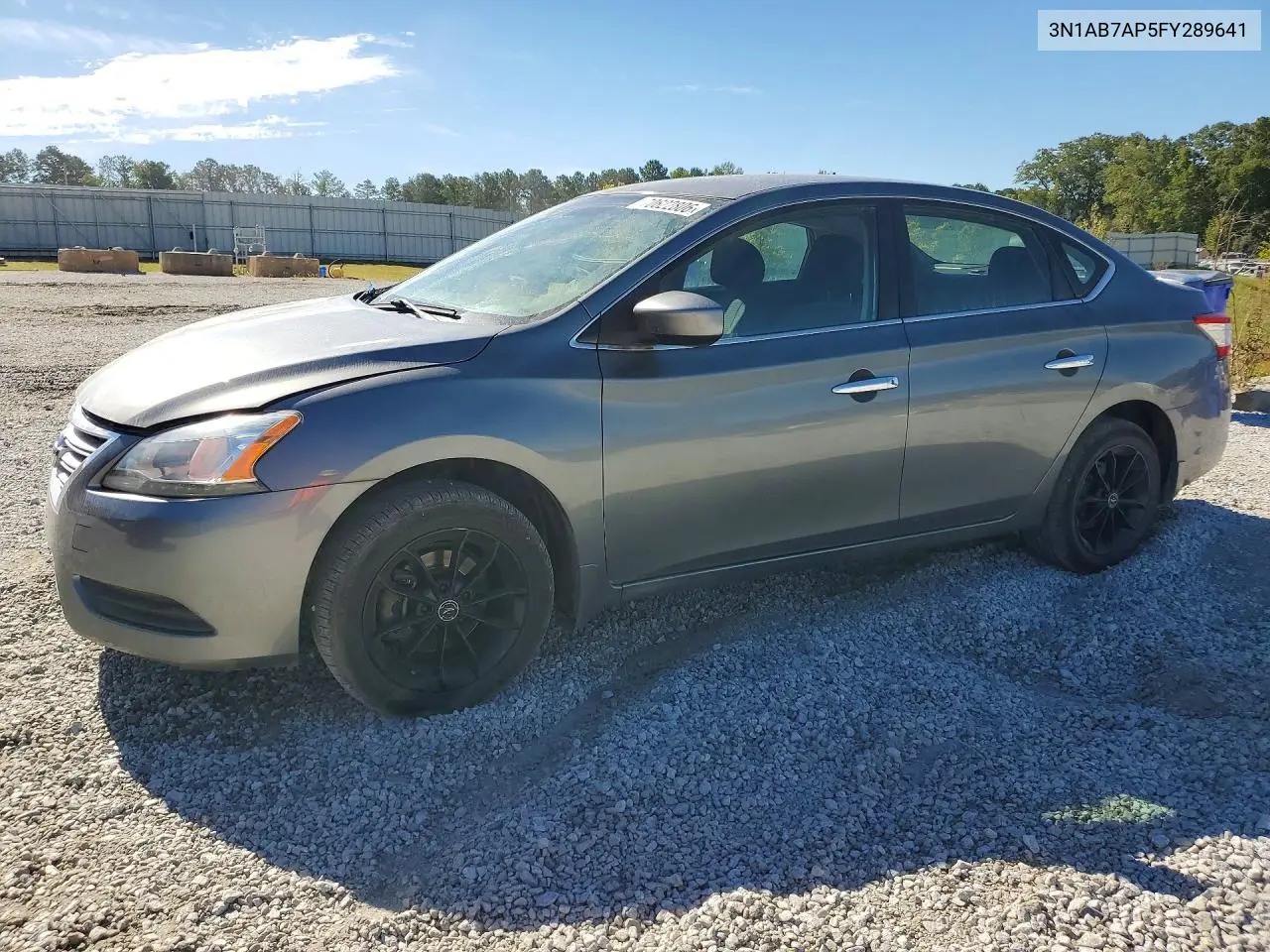 NISSAN SENTRA 2015, VIN 3N1AB7AP5FY289641