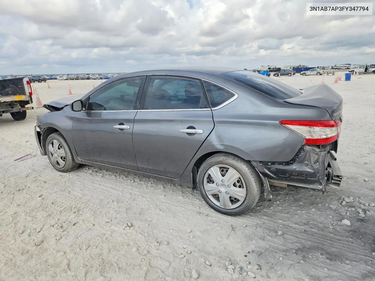 2015 NISSAN SENTRA VIN 3N1AB7AP3FY347794 — фото 2