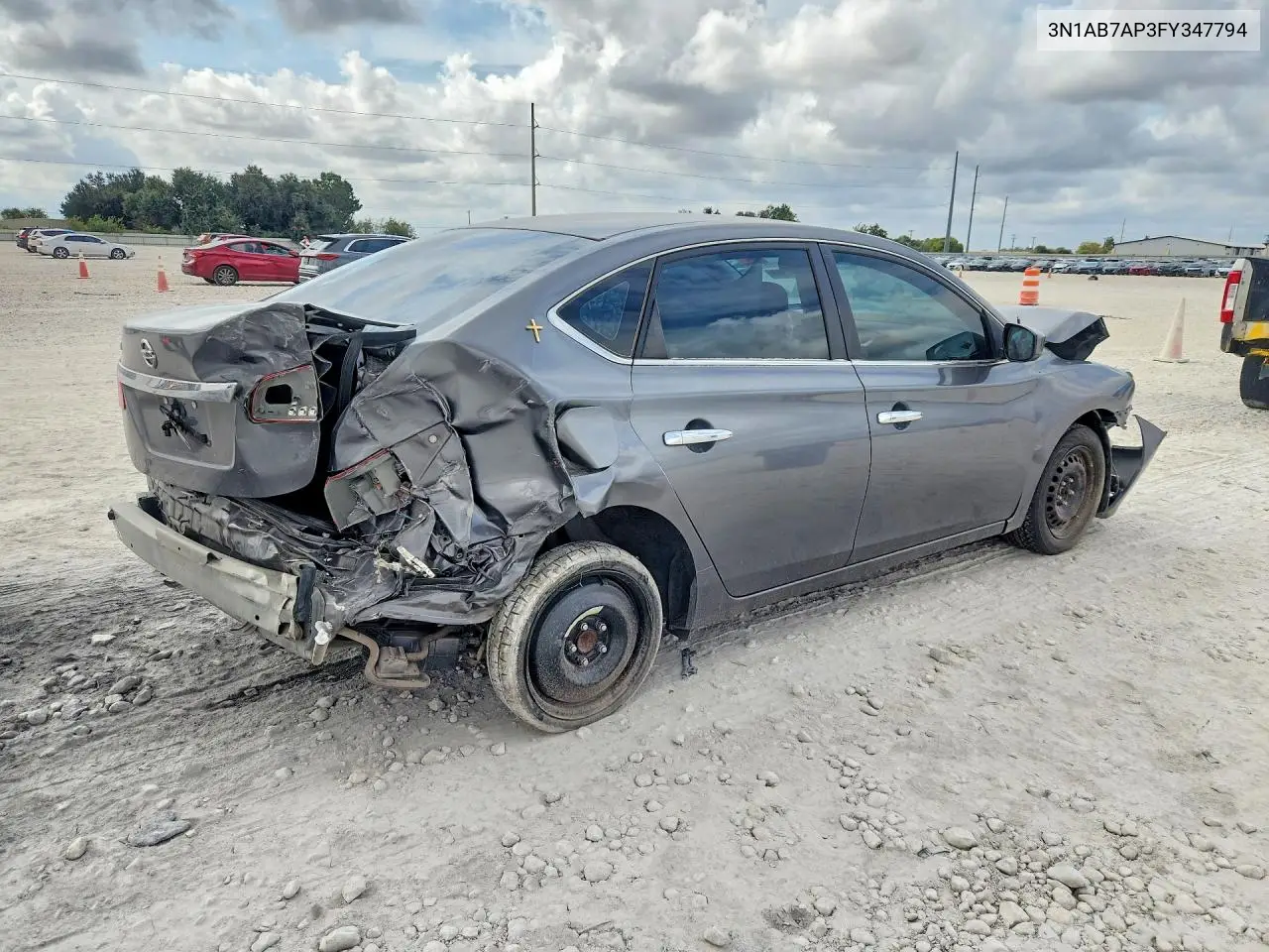 2015 NISSAN SENTRA VIN 3N1AB7AP3FY347794 — фото 3