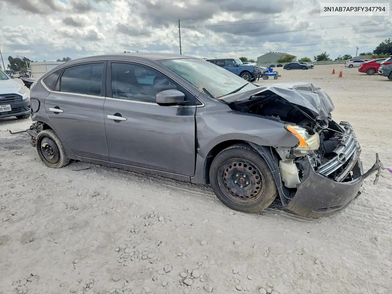 2015 NISSAN SENTRA VIN 3N1AB7AP3FY347794 — фото 4
