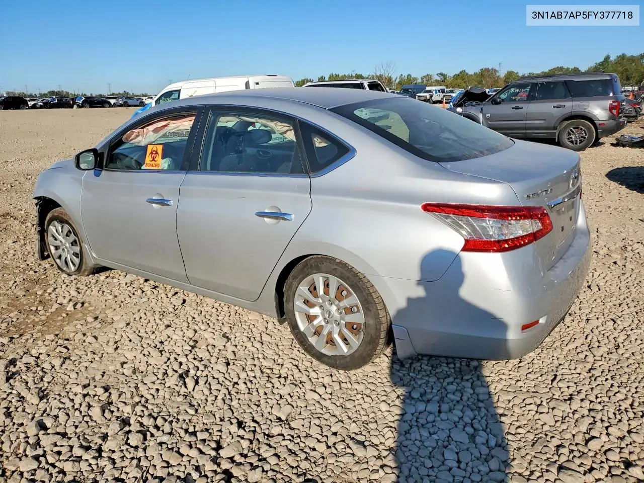 2015 NISSAN SENTRA VIN 3N1AB7AP5FY377718 — фото 2