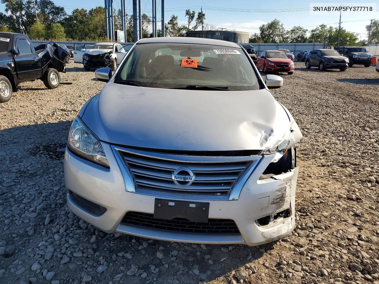 2015 NISSAN SENTRA VIN 3N1AB7AP5FY377718 — фото 5