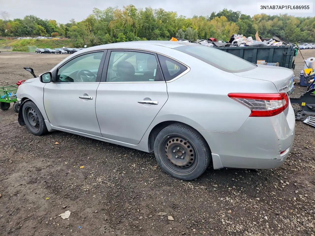 2015 NISSAN SENTRA VIN 3N1AB7AP1FL686955 — фото 2